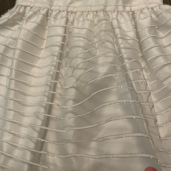 Katie M White and Gold Sleeveless Scoop Neck A-Line Dress size 5-NWOT - Picture 4 of 8